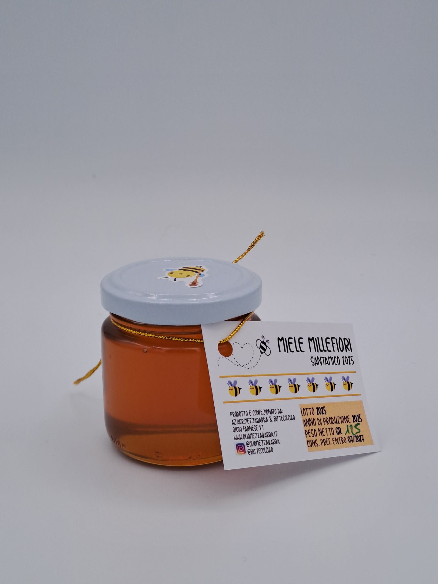 Miele millefiori Santamico NOSTRA PRODUZIONE 125 gr