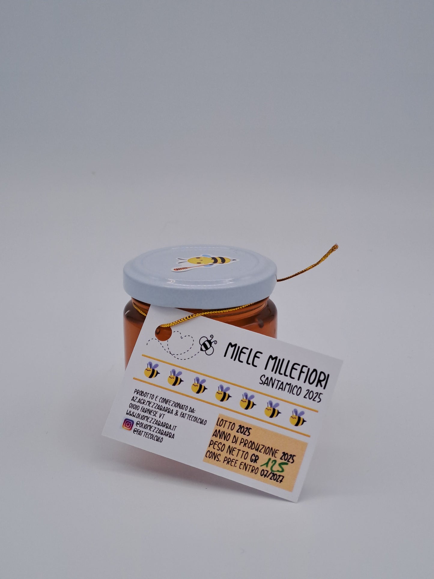 Miele millefiori Santamico NOSTRA PRODUZIONE 125 gr