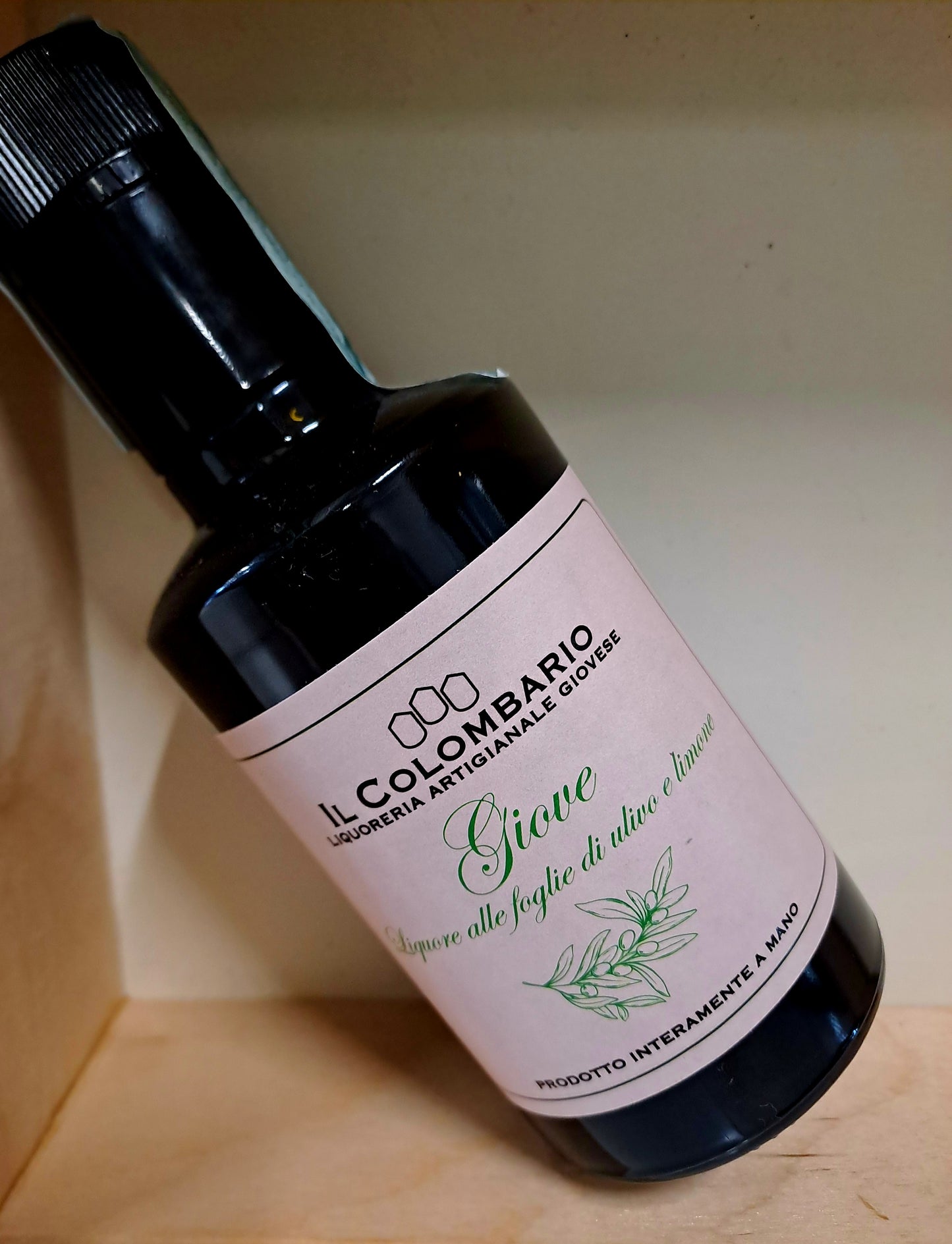GIOVE, liquore alle foglie di ulivo e limone