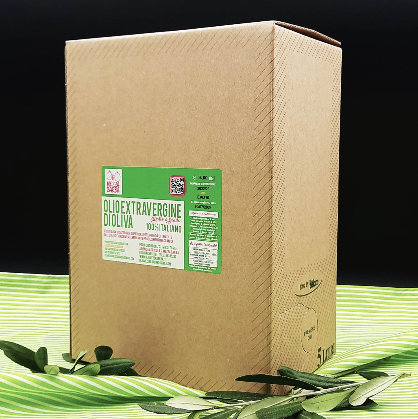 Bag in box 5 l olio extravergine di oliva
