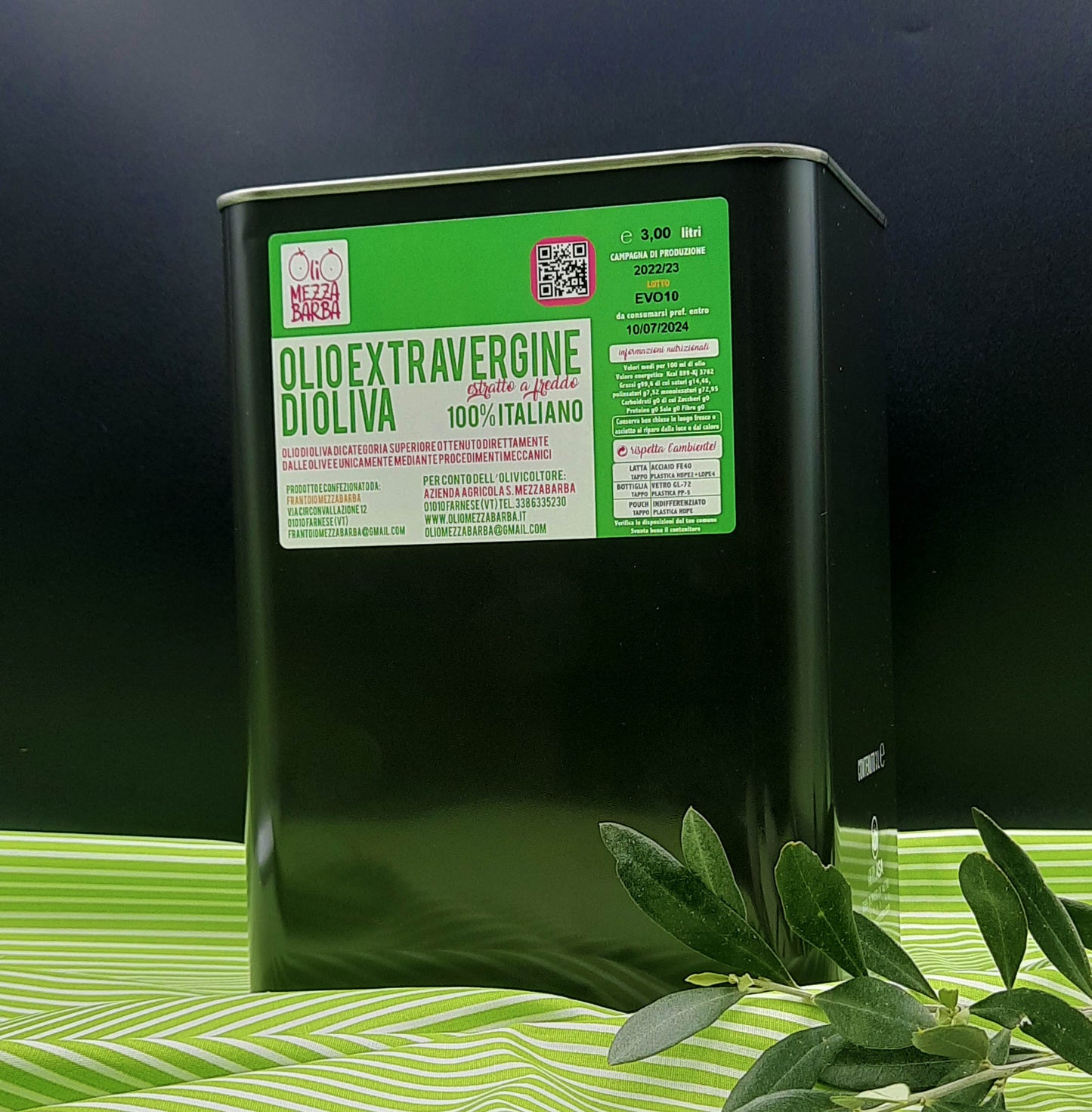 Lattina 3 l olio extravergine di oliva