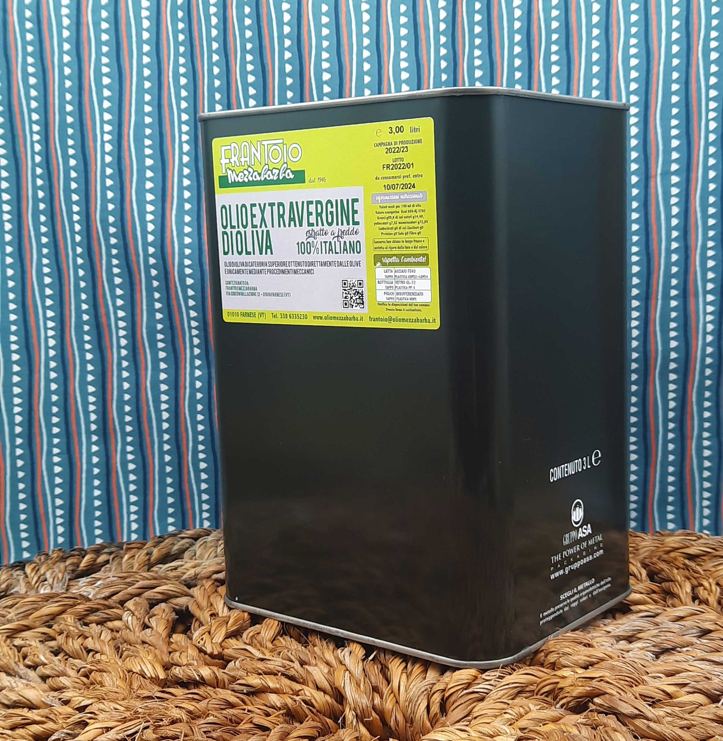 3 l can of extra virgin olive oil