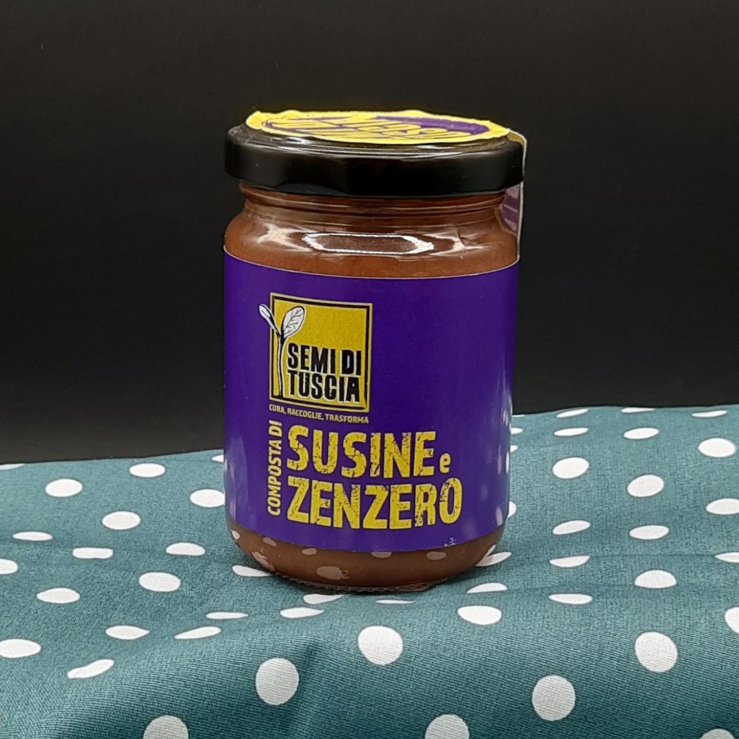 Plum and ginger compote