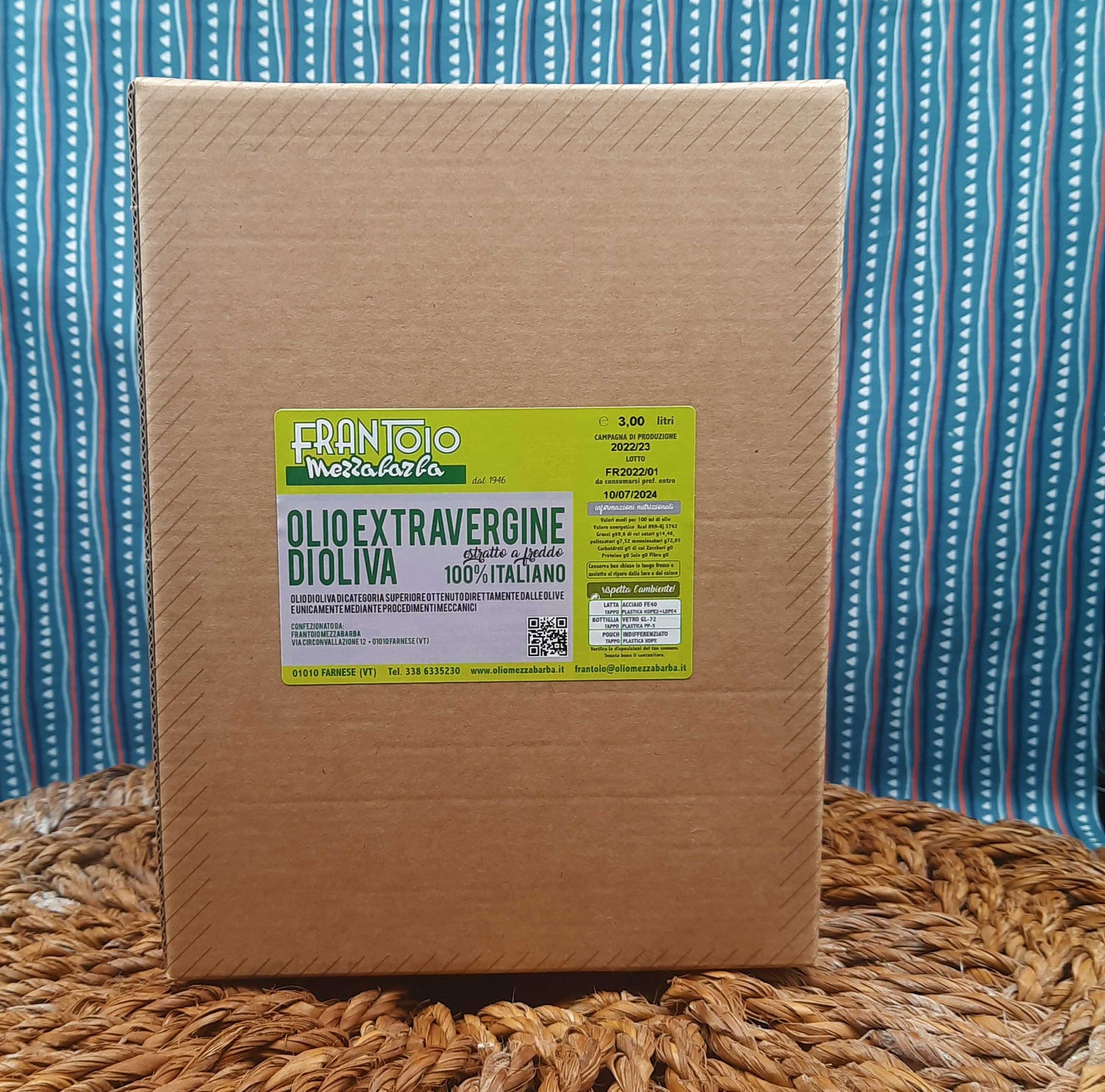 Bag in box 3 l olio extravergine di oliva
