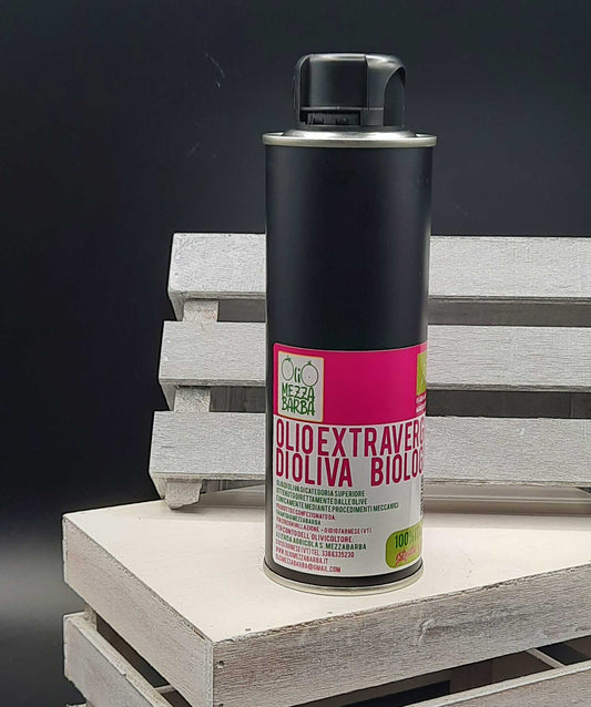 Bottiglia 0,25 l olio extravergine di oliva biologico