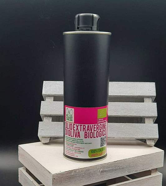 Bottiglia 0,50 l olio extravergine di oliva biologico