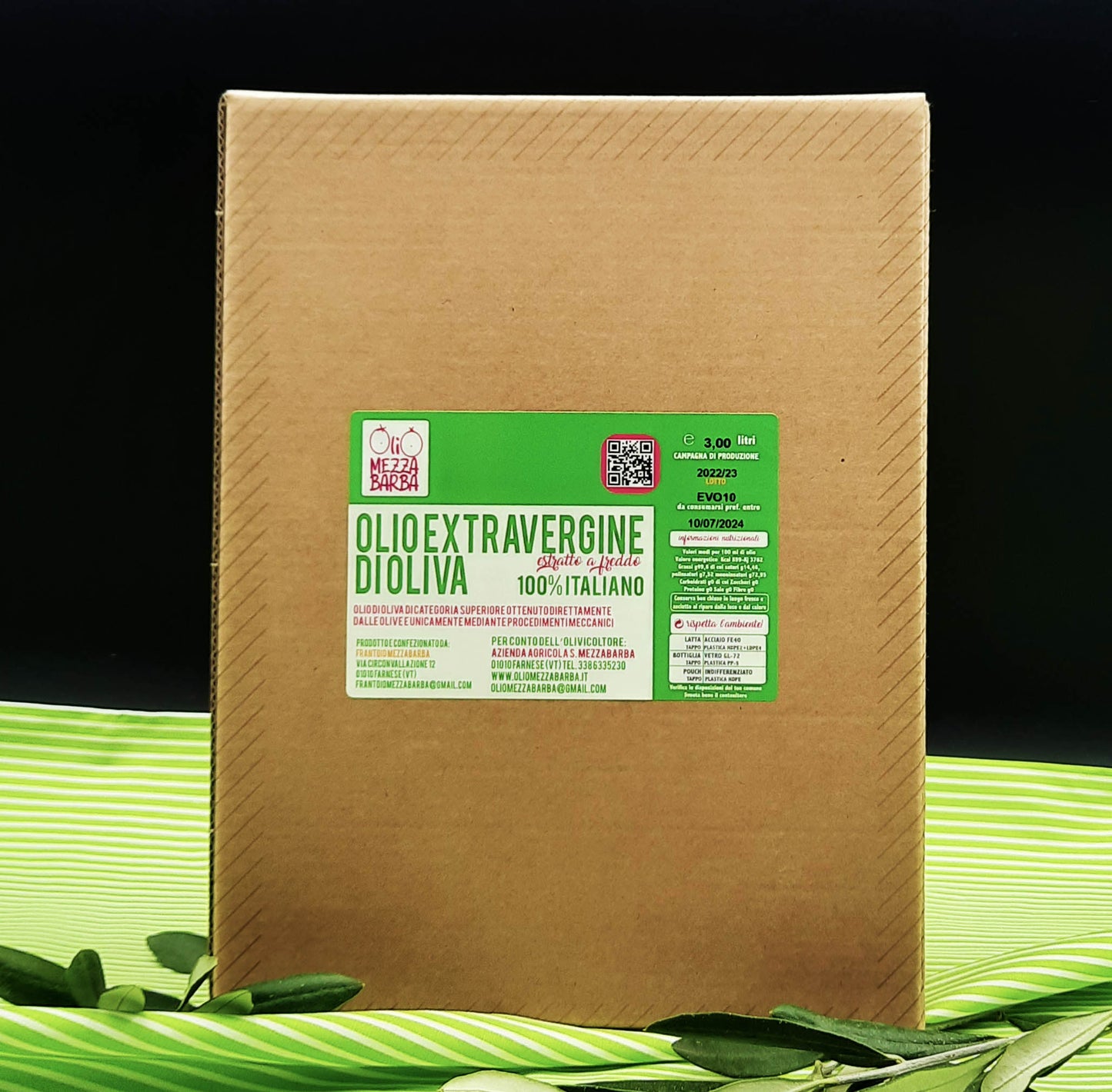 Bag in box 3 l olio extravergine di oliva
