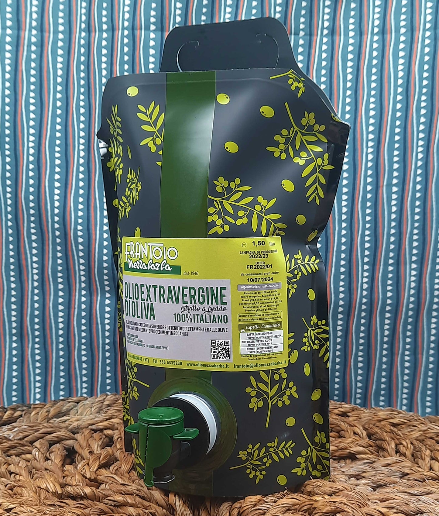 Pouch bag 1,50 l olio extravergine di oliva